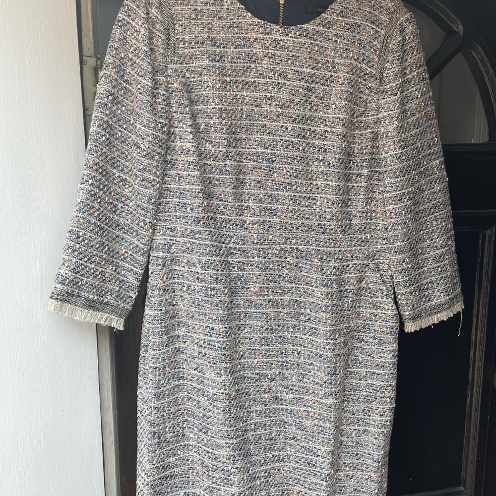Jcrew tweed dress